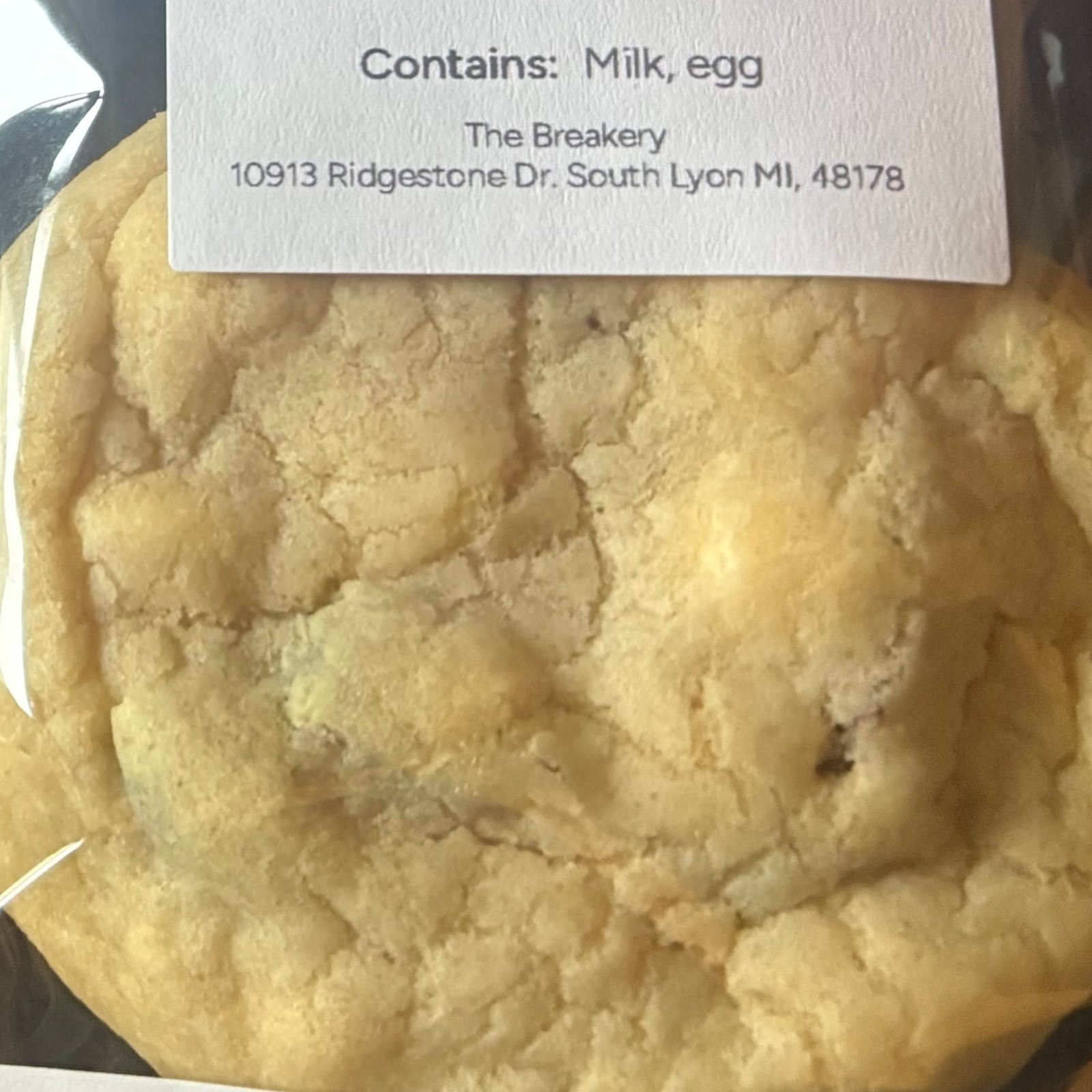 white chocolate cranberry cookie